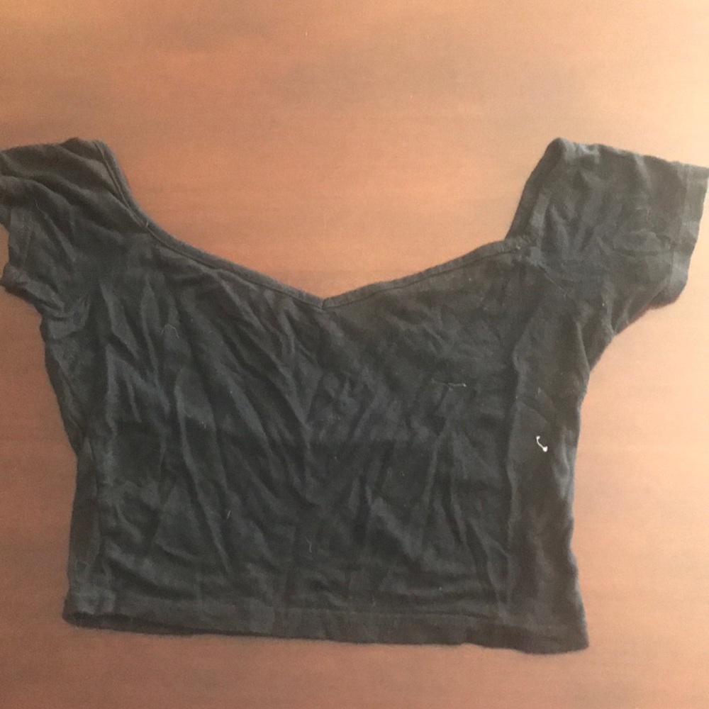Black crop top